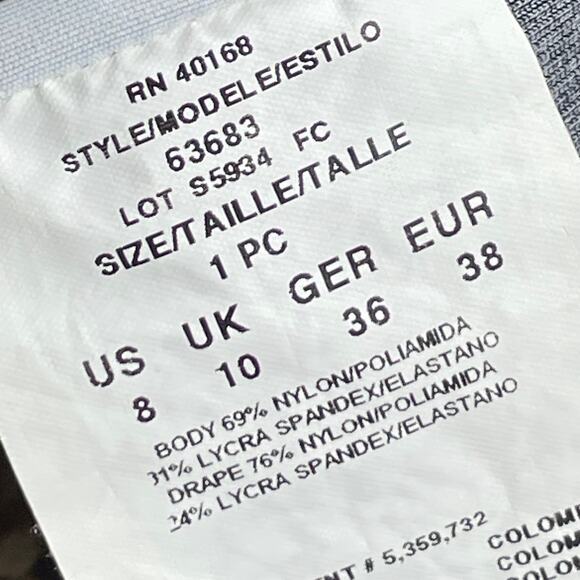 Miraclesuit Pandora Brown Floral Swimsuit One-Piece Bathing‎ Swimming Size 8 - Picture 12 of 12